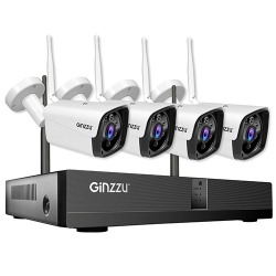 Беспроводной комплект видеонаблюдения GiNZZU HK-8402W