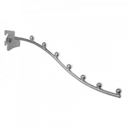 Кронштейн волнообразный 7 шариков, хром (Арт.V135)